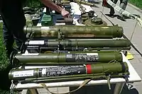 RPO-A大黃蜂火箭筒、RPG-22、RPG-26和RPG-18