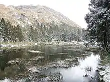 夢幻湖雪景