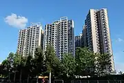 從十八鄉路望向溱柏8-10座Park Signature Tower 8-10