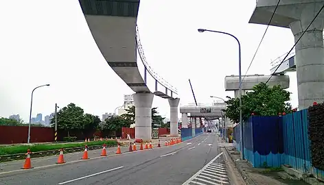 松竹路一段與台中捷運綠線工程