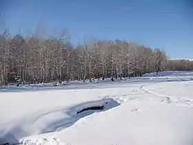 拉斯特乡克兰河冬季风景