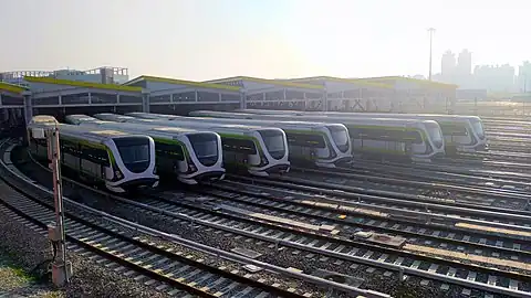 中運量系统的台中捷運中運量電聯車