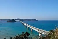 自豐北町神田地區看到的角島大橋