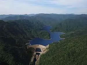 雙溪水庫完工蓄水模擬照片