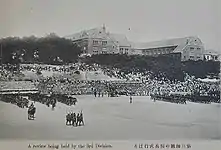 1928年日军第三师团在操场举行阅兵式