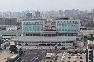 俯瞰昆明火车站(2023年)