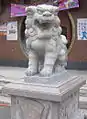 高雄岡山神社阿形狛犬