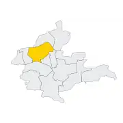 溪北村在嘉義縣溪口鄉的位置