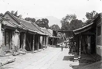 泰安府南北主街道，今通天街，1907年