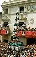 1989年8月30日︰Castellers de Vilafranca 的第一個tres de nou descarregat。