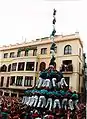 First pilar de vuit descarregat in human tower history, Castellers de Vilafranca, 28/09/1997