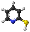 2-Mercaptopyridine molecule (thiol form)