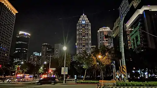 板橋區新板特區繁華夜景