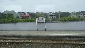 從火車上外望車站月台(2023年)