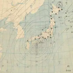 1934年9月21日的天氣圖