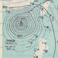 1954年11月5日的天氣圖