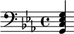 {\clef bass \key c \minor <g, c es g>}