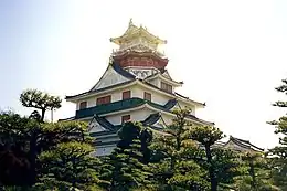 安土城天守（不存），位於滋賀縣近江八幡市安土町，1576年建造