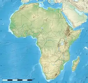 Location of Lake Fianga in Cameroon.