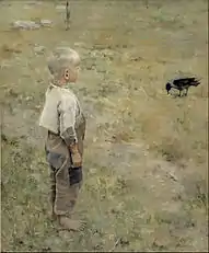 Boy and Crow, 1884, oil on canvas