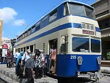 埃及亞歷山卓電車的雙層電車