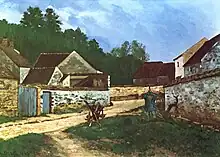 阿尔弗雷德·西斯莱, Village Street in Marlotte, 1866