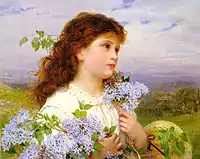 Sophie Gengembre Anderson（英语：）畫的《The Time of the Lilacs》