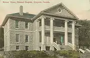 Postcard from circa 1910 showing the Nurses' house at the Kingston General Hospital, now known as the Ann Baillie Building