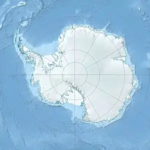 Location of Mirny Station in Antarctica