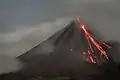 阿雷納爾火山，哥斯達黎加的夜晚。