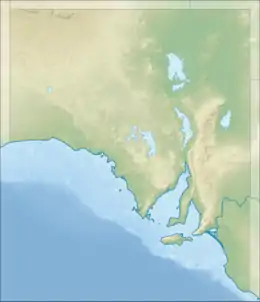 樂富泰山Mount Lofty在南澳大利亚州的位置