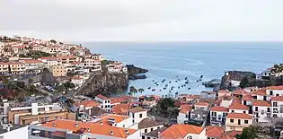 View of the centre of Câmara de Lobos