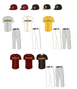 Current 2014-15 season uniforms plus past uniforms