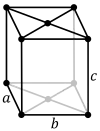 Orthohombic, base-centered