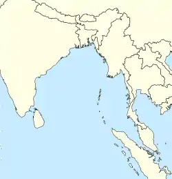 使用卡尔尼科巴语的大概位置