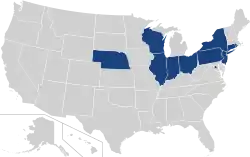 大東聯盟Big East Conference locations