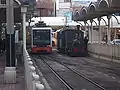 松山市驛前車站內的少爺列車