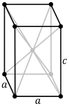 Tetragonal, body-centered