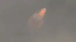 Booster Explosion during SpaceX's In Flight Abort