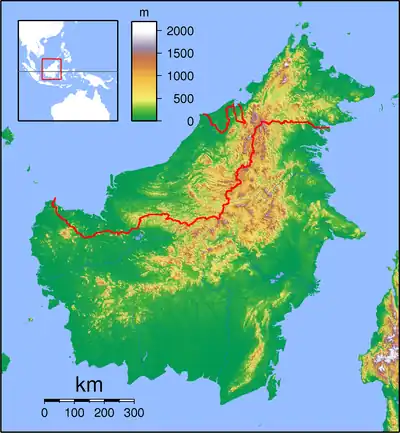 PKN在Borneo Topography的位置