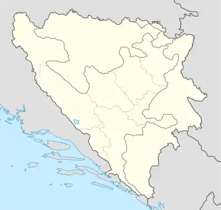 Jablanica, Bosnia and Herzegovina在波斯尼亚和黑塞哥维那的位置