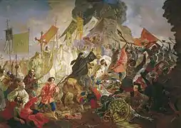 《普斯科夫圍城戰》（Siege of Pskov）由卡尔·布留洛夫所繪