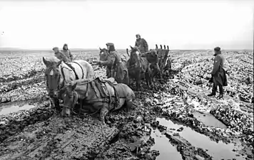 1942年3月至4月，納粹德軍的馬車在库尔斯克州陷入深泥中