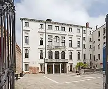 Ca' Foscari Facade on Calle Foscari