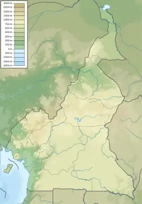 Location of Lake Fianga in Cameroon.