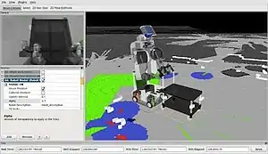 Cart pushing simulation in RVIZ