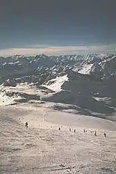 A view of Breuil-Cervinia slopes