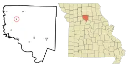 门敦市在美国密苏里州的位置