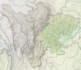 瓦屋山 (四川)在四川的位置