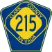 Clark County (NV) Route 215 route marker